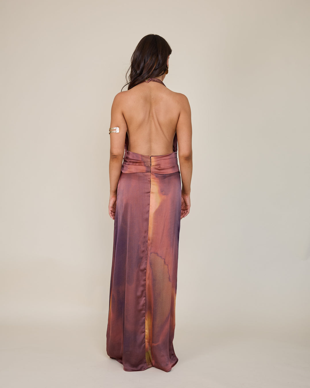 Vestida Amara Estampado Burdeo