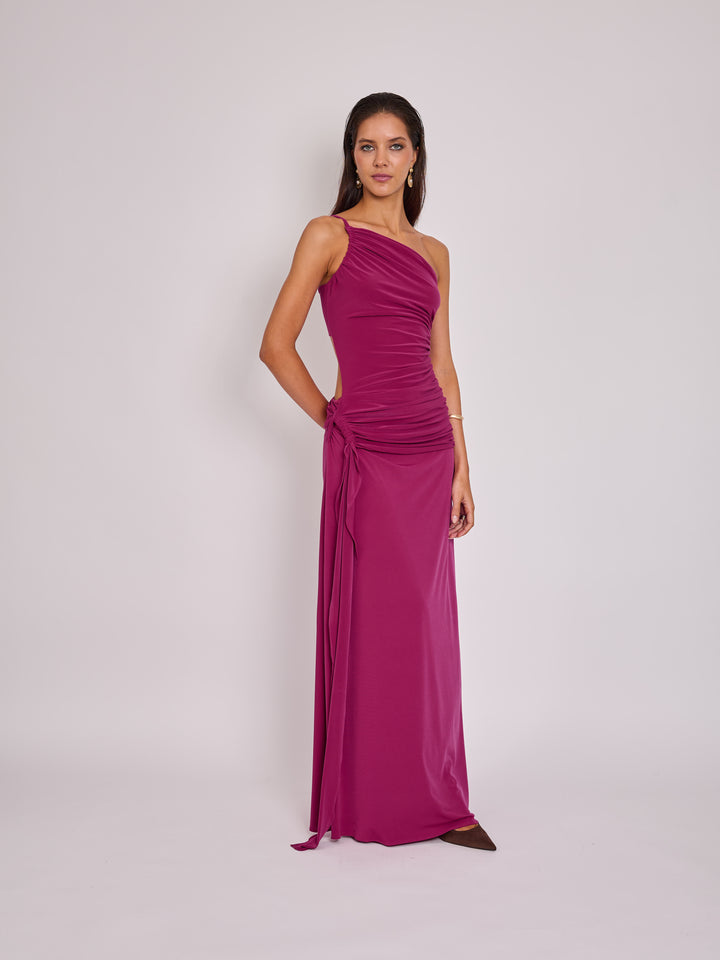 Vestido Amelie Magenta Fuerte
