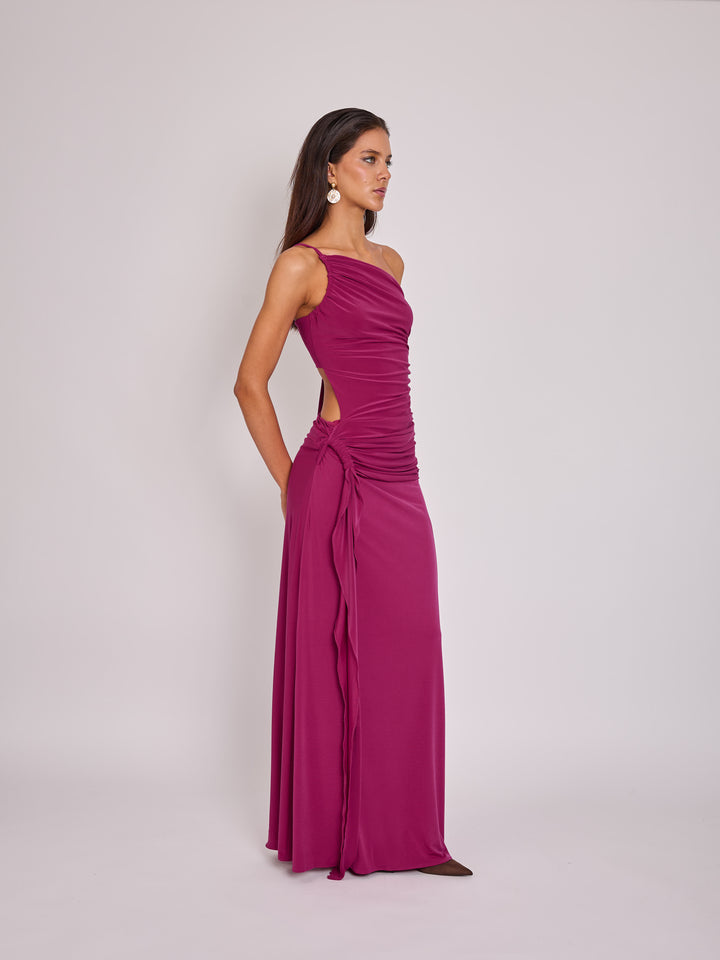 Vestido Amelie Magenta Fuerte