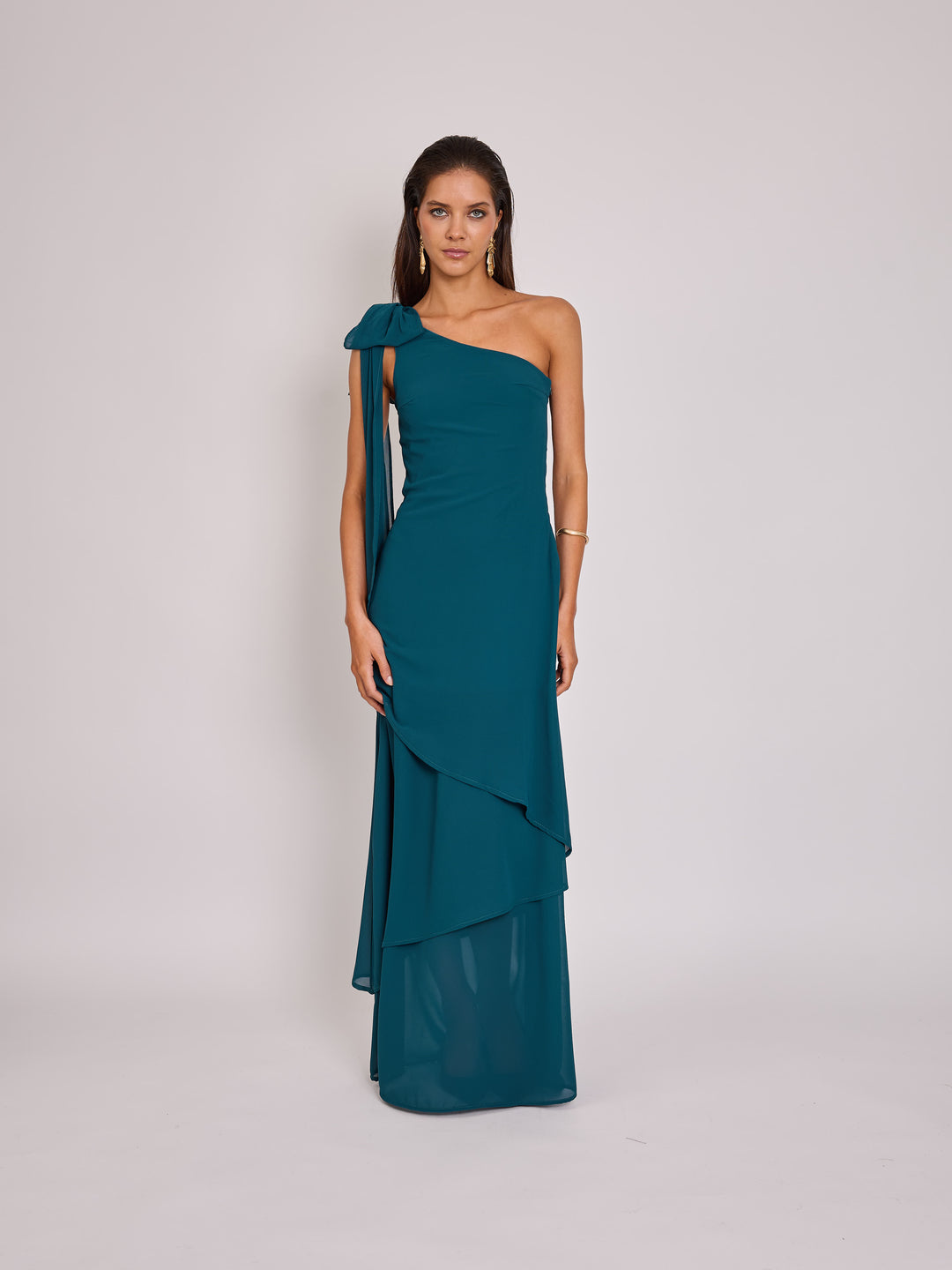 Vestido Josefina Petroleo