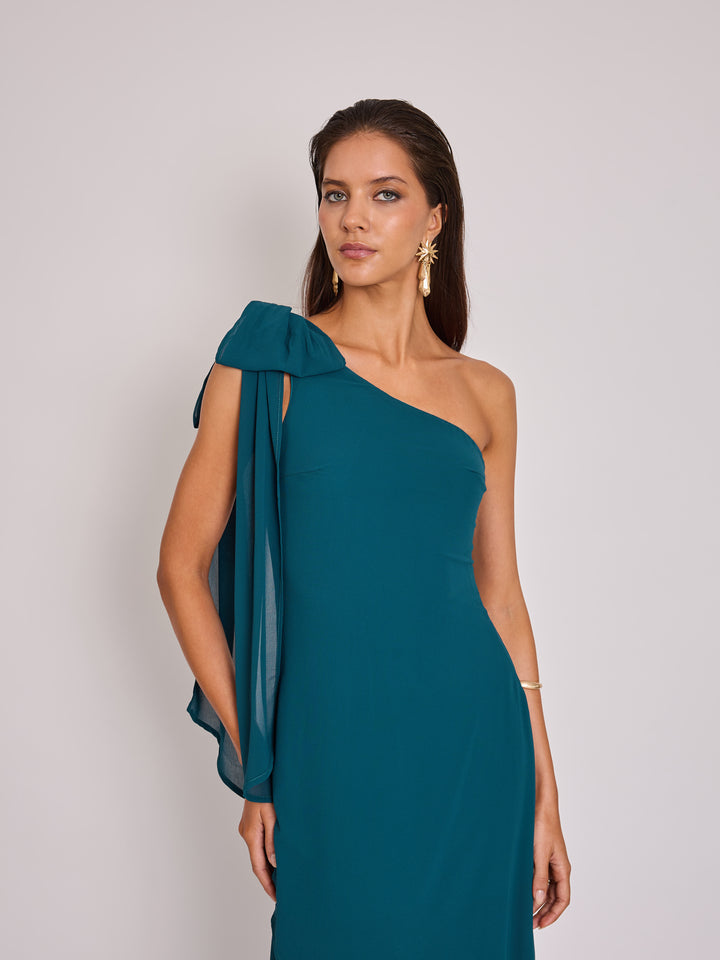 Vestido Josefina Petroleo