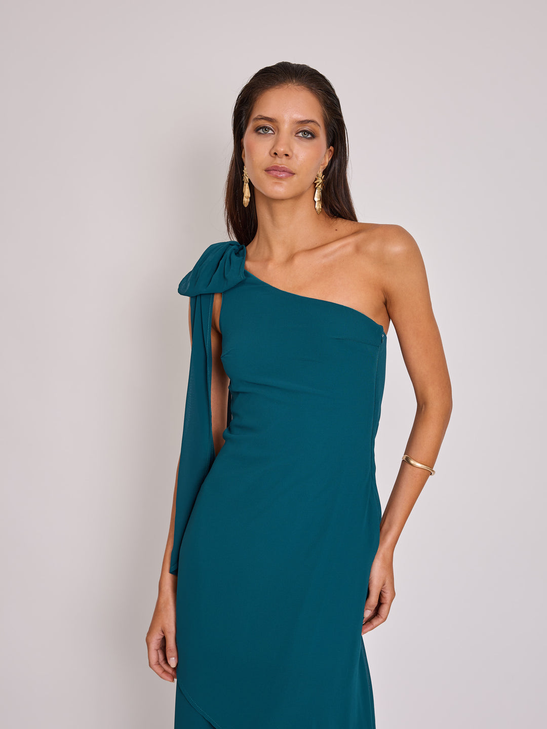 Vestido Josefina Petroleo