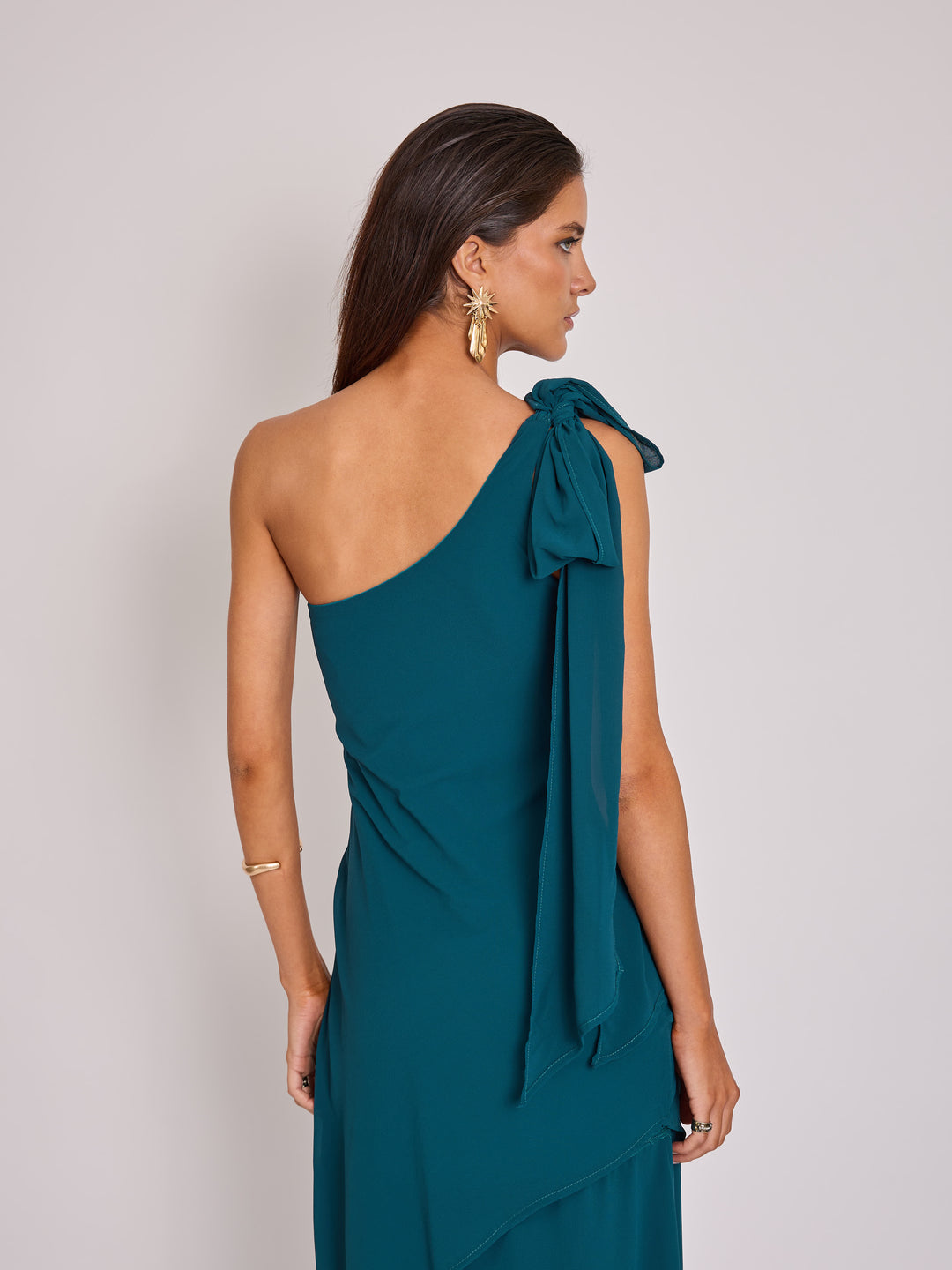 Vestido Josefina Petroleo