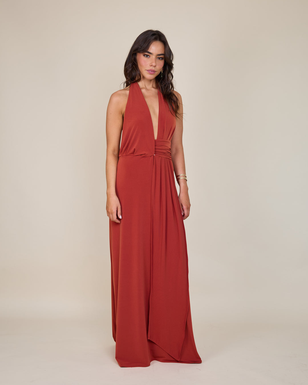 Vestido Isidora Terracota