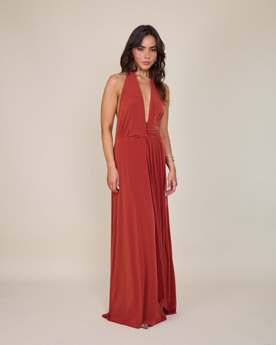 Vestido Isidora Terracota