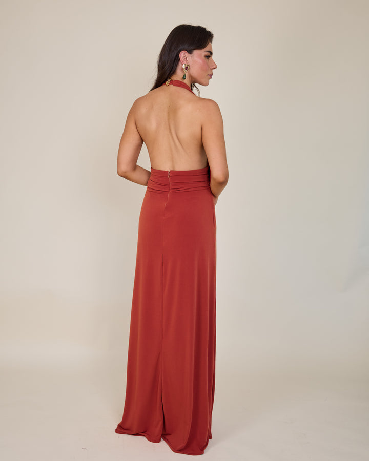 Vestido Isidora Terracota