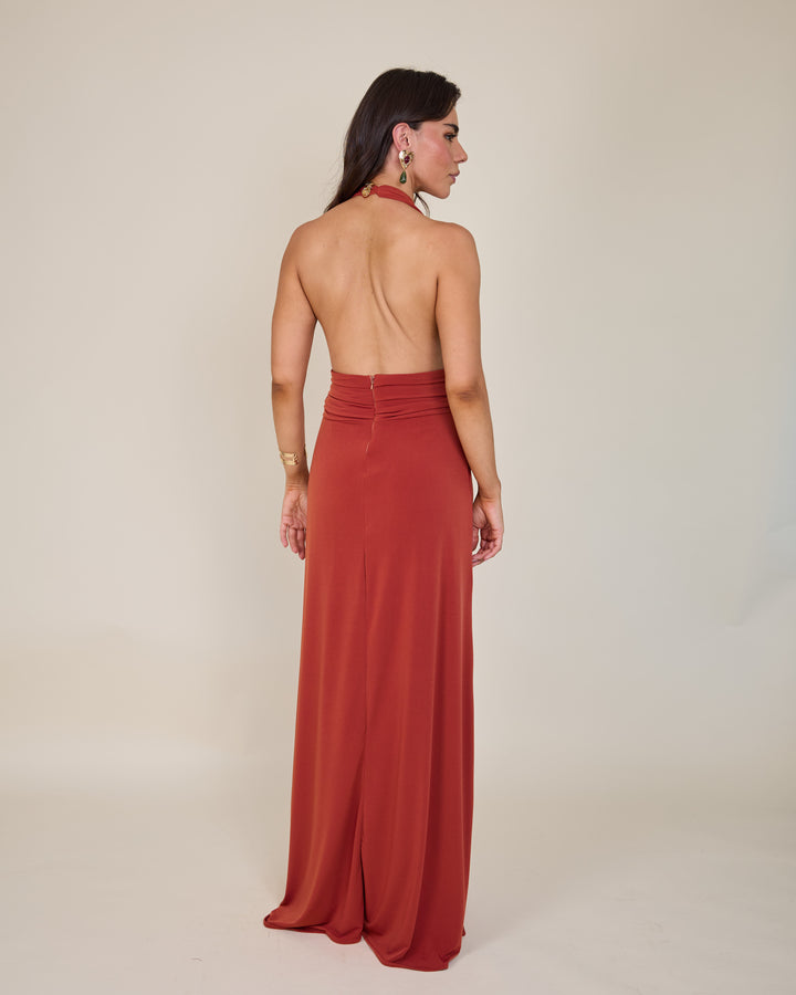 Vestido Isidora Terracota