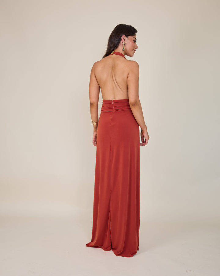 Vestido Isidora Terracota