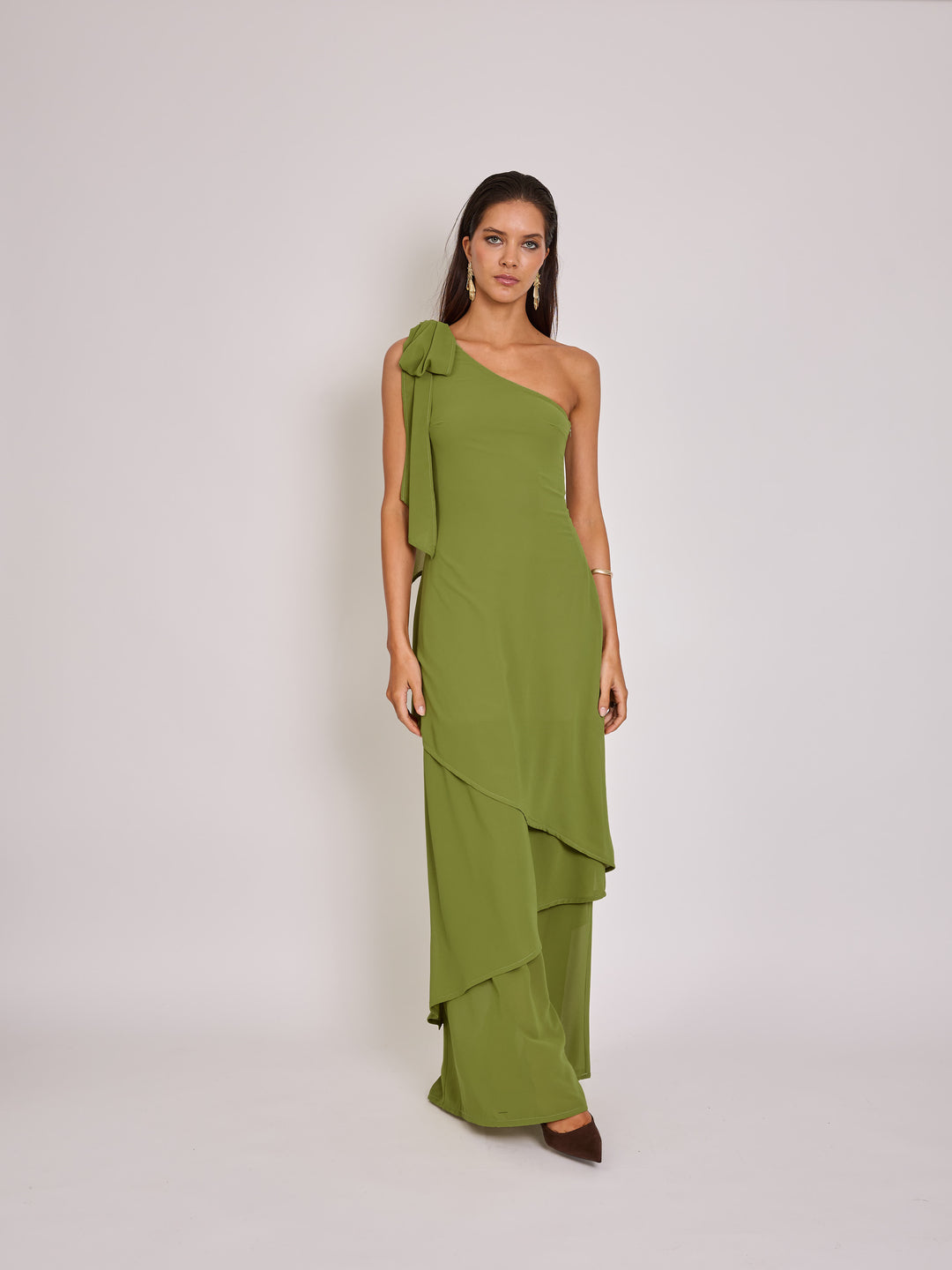 Vestido Josefina Verde Pistacho
