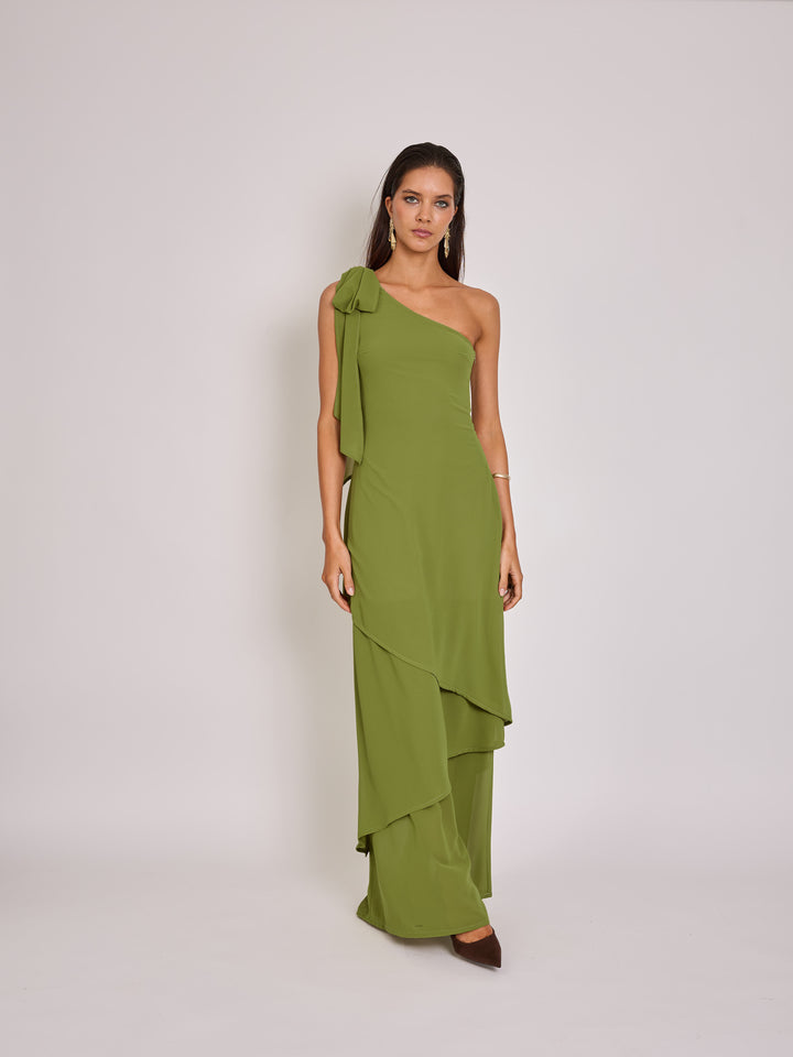 Vestido Josefina Verde Pistacho
