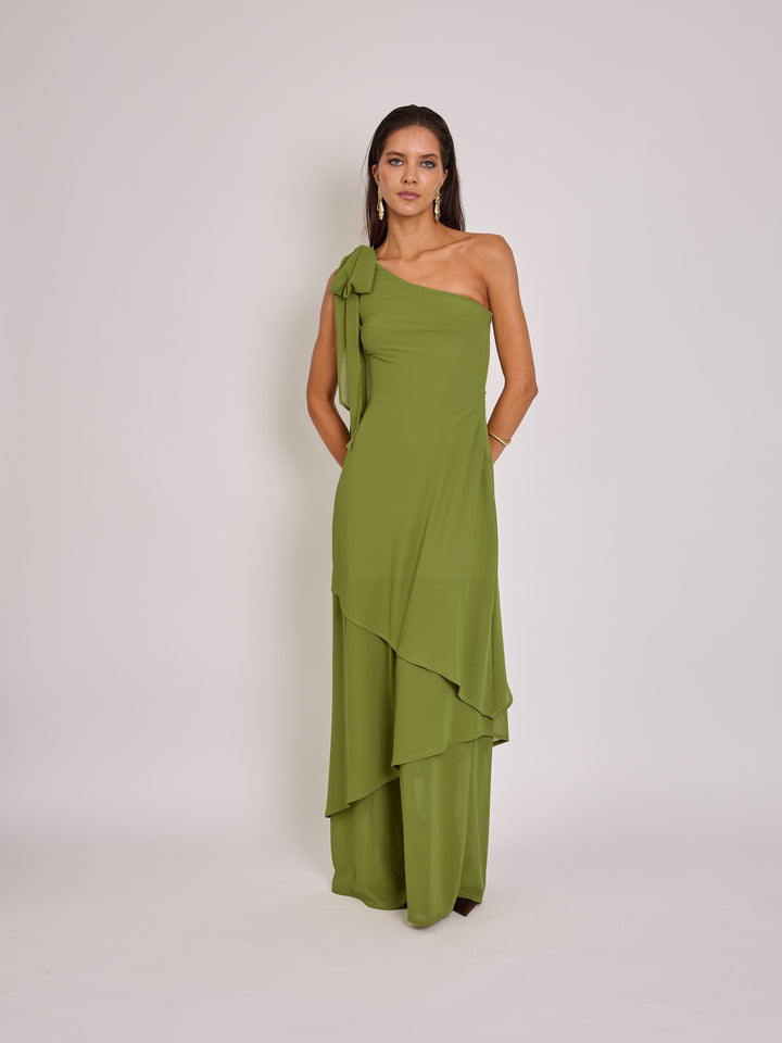 Vestido Josefina Verde Pistacho