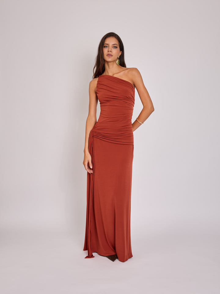 Vestido Amelie Terracota