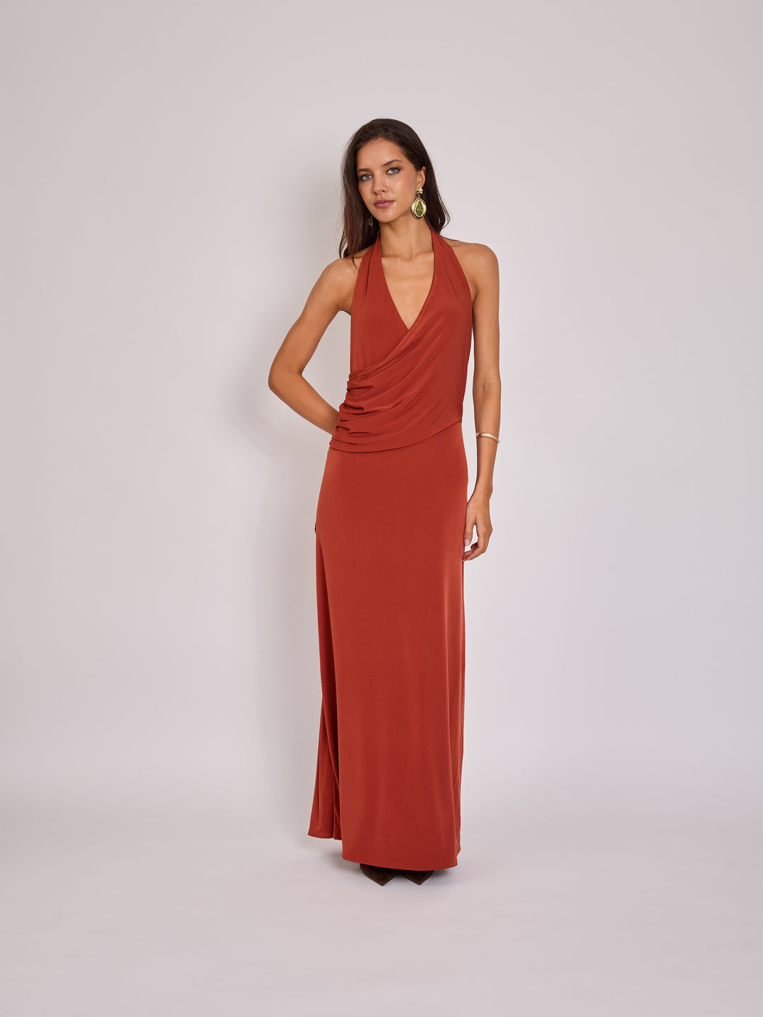 Vestido Julieta Terracota