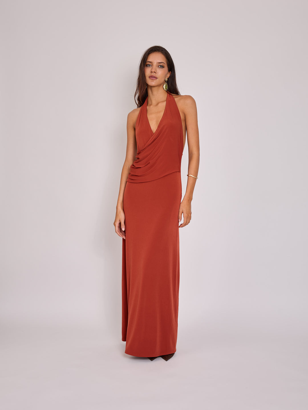 Vestido Julieta Terracota