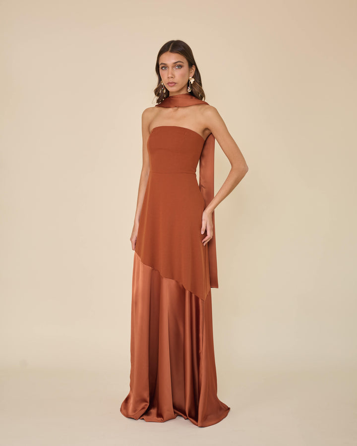 Vestido Ágata Terracota