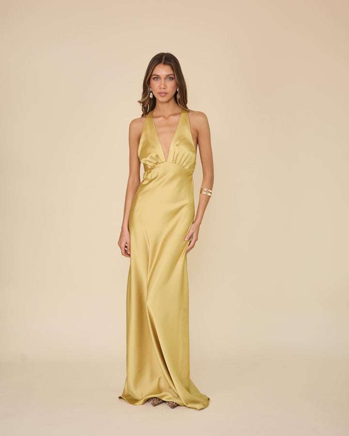 Vestido Amparo Dorado