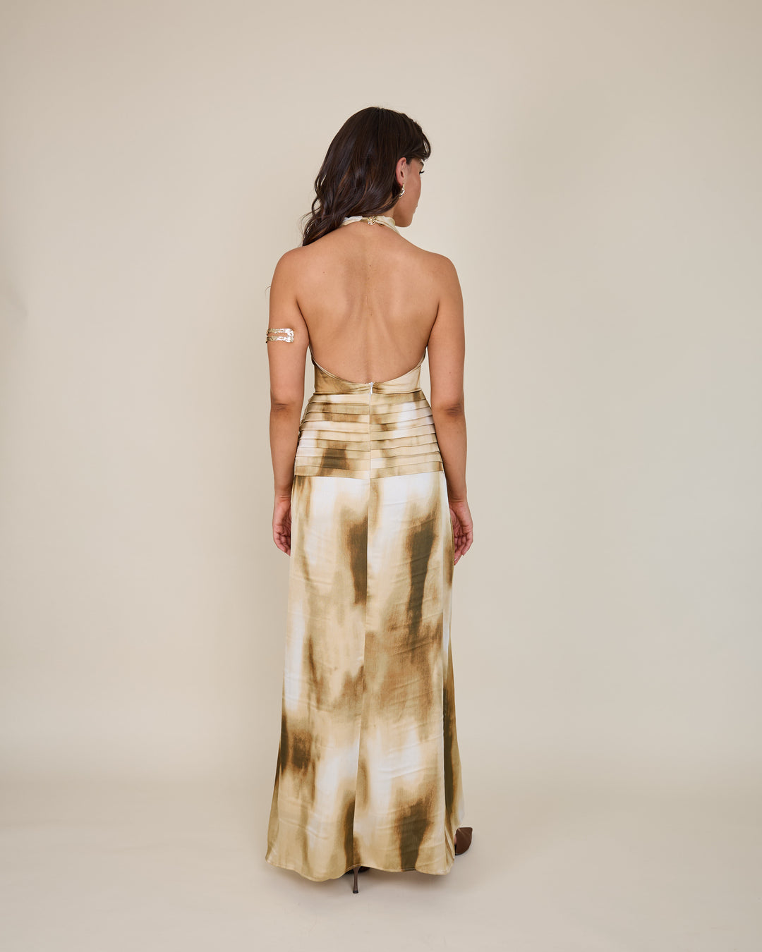 Vestido Martina Estampado Amarillo