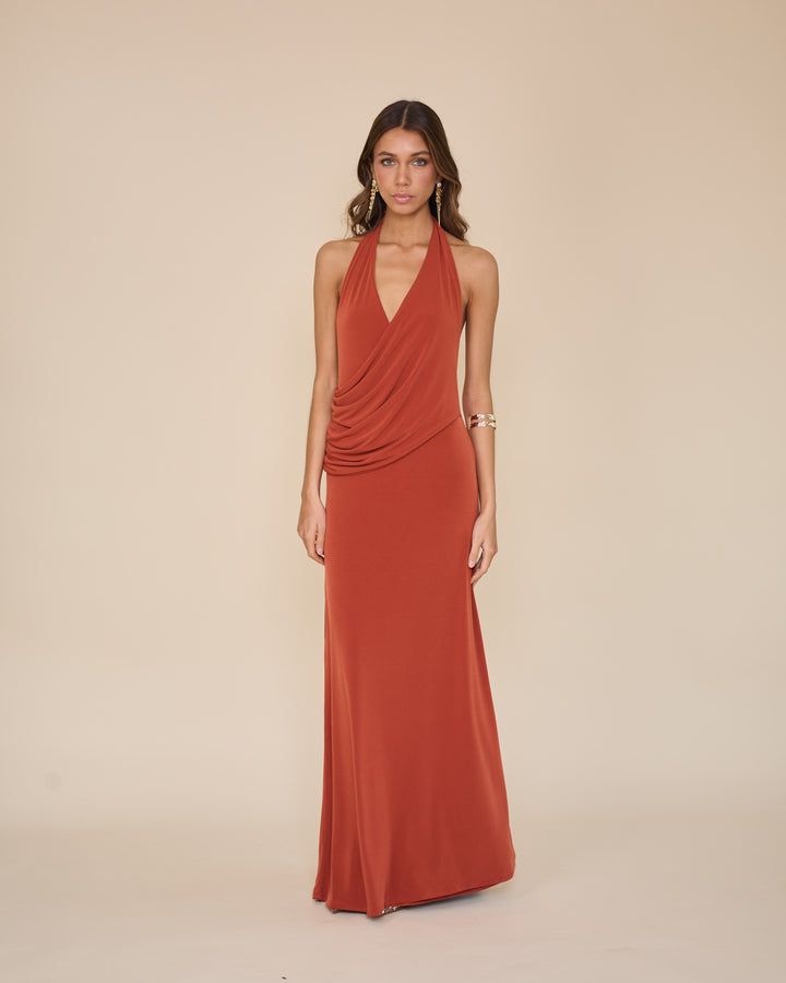 Vestido Julieta Terracota
