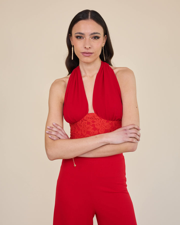 Top Amalia Rojo