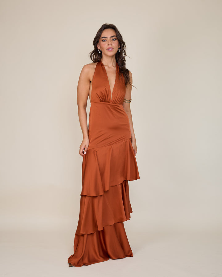 Vestido Lara Terracota