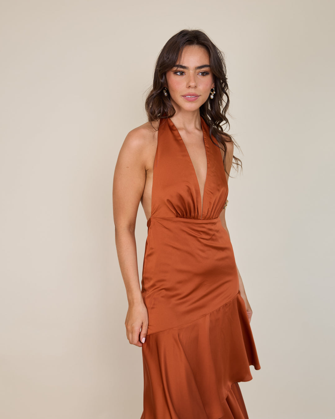 Vestido Lara Terracota
