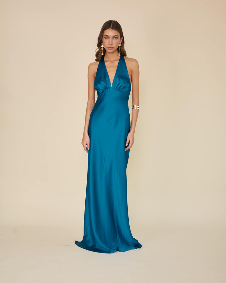 Vestido Amparo Petroleo