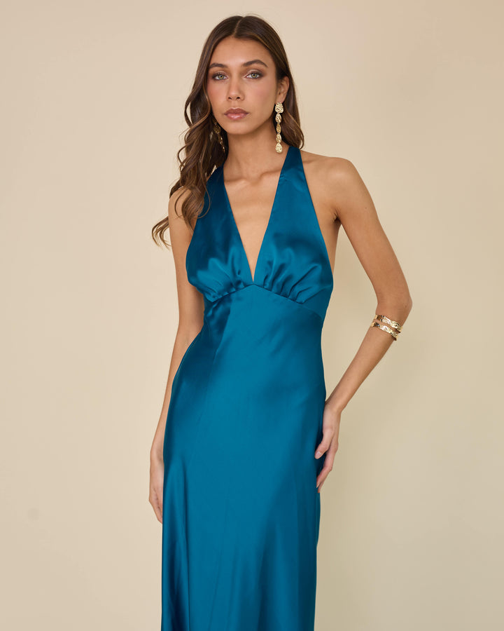 Vestido Amparo Petroleo