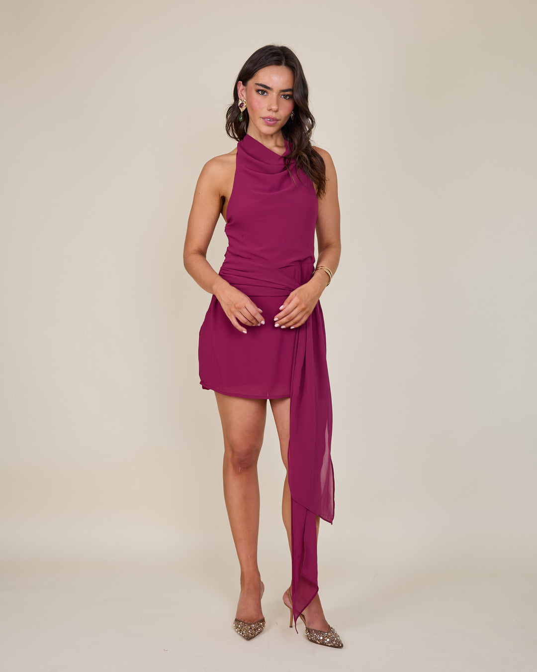 Vestido Nicole Magenta