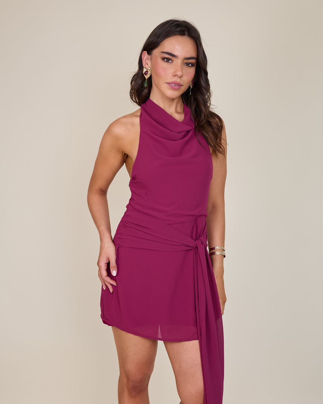 Vestido Nicole Magenta