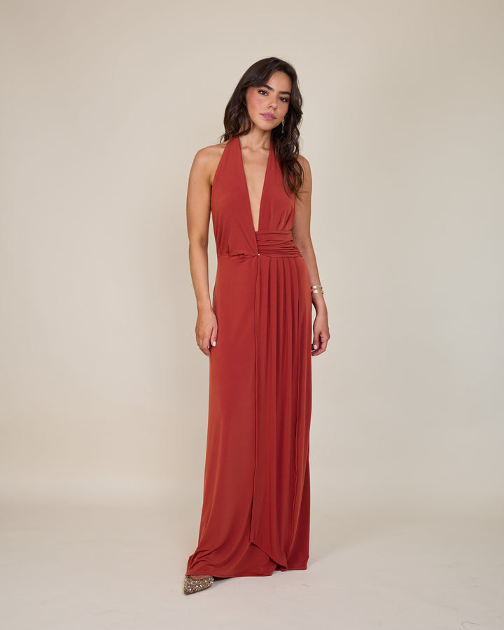 Vestido Isidora Terracota