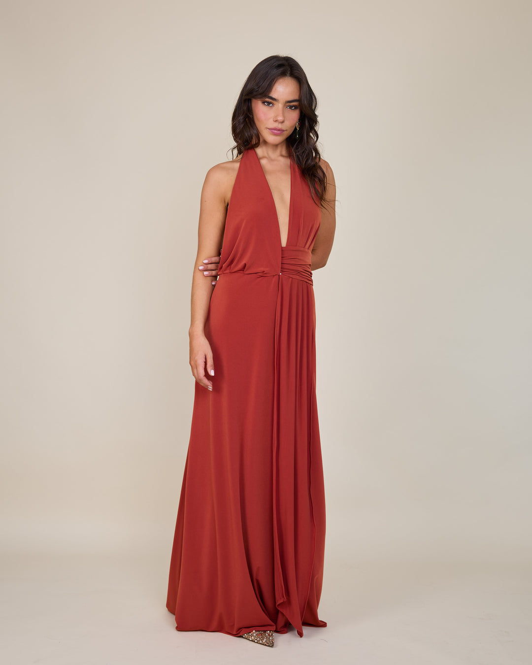 Vestido Isidora Terracota