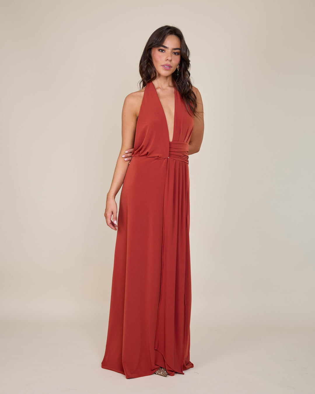 Vestido Isidora Terracota