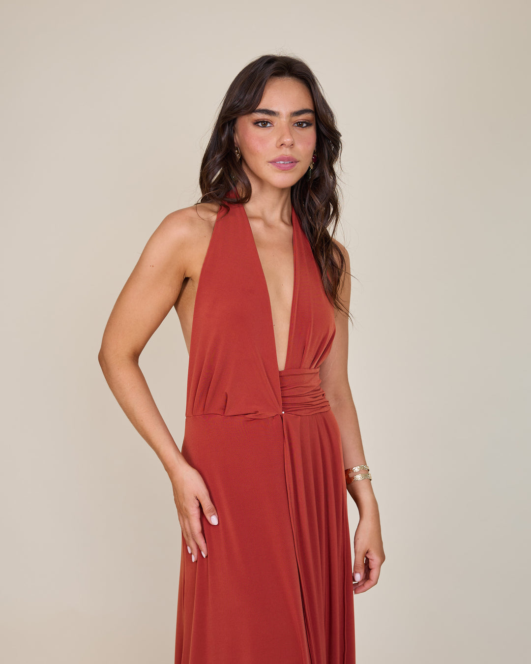 Vestido Isidora Terracota