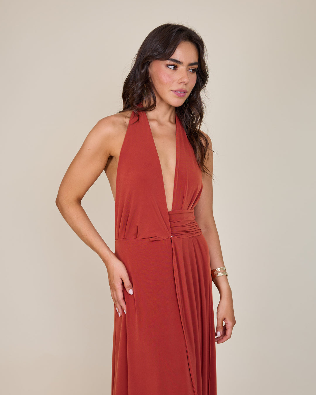 Vestido Isidora Terracota