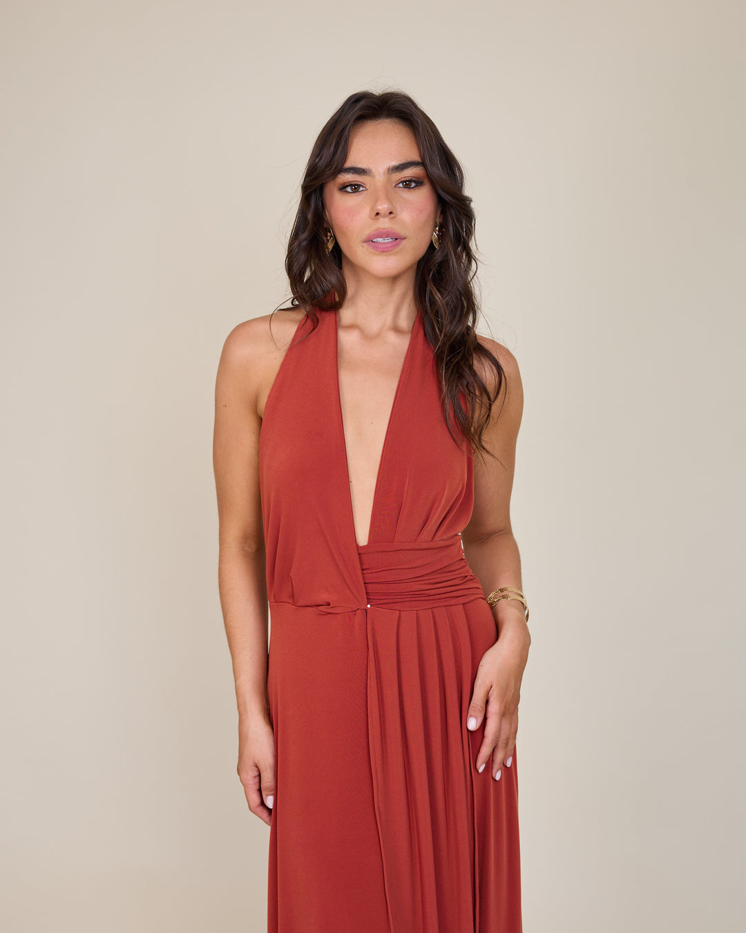 Vestido Isidora Terracota