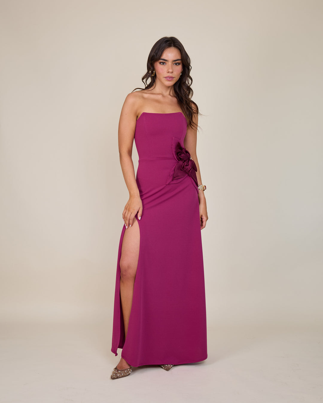 Vestido Gardenia Magenta