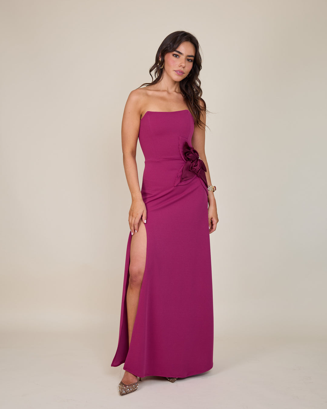 Vestido Gardenia Magenta