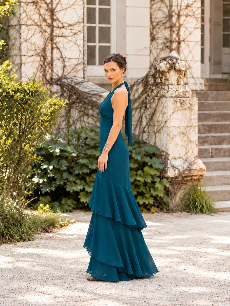 Vestido Diana Petroleo