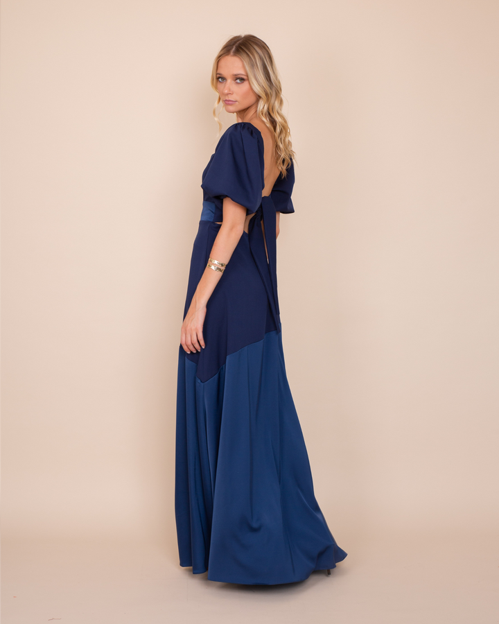 Vestido Elena Azul Marino