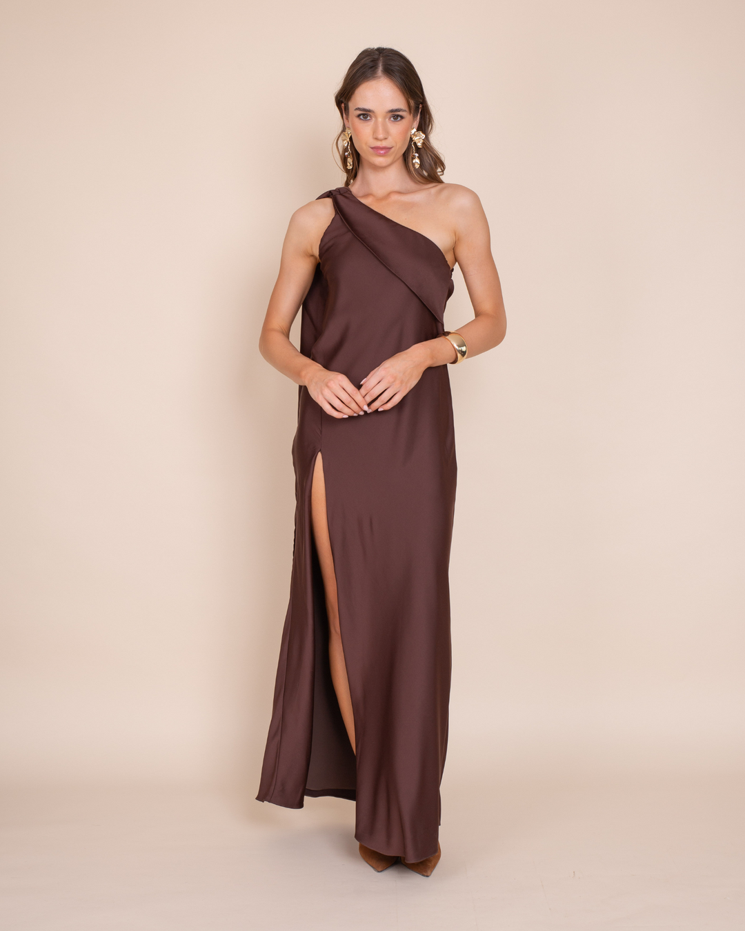 Vestido Agostina Cafe
