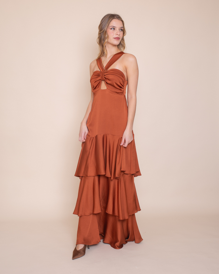 Vestido Lia Terracota