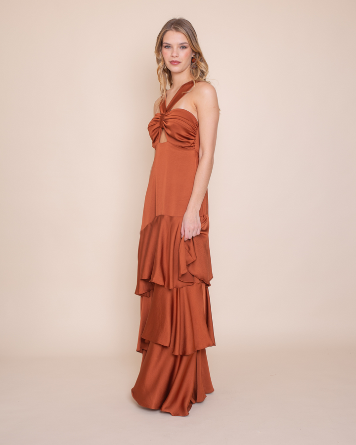 Vestido Lia Terracota