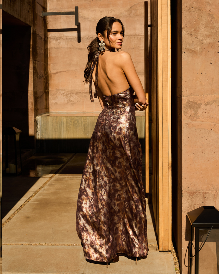 Vestido Matilda Leopardo Brillante