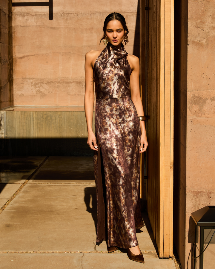 Vestido Matilda Leopardo Brillante