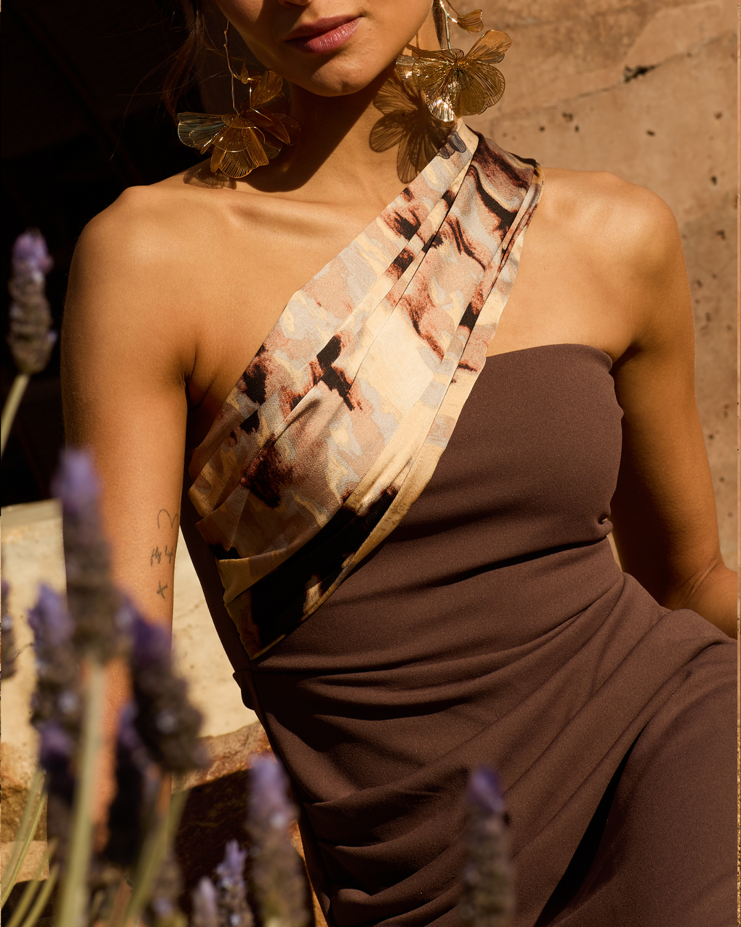 Vestido Lerida Cafe/Leopardo