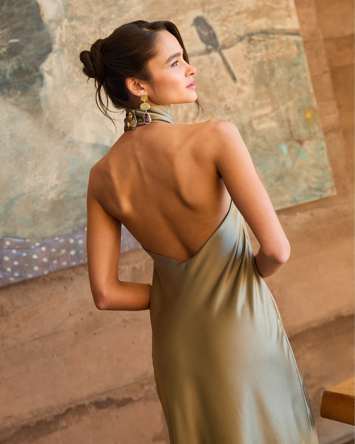 Vestido Amsterdam Verde Olivo Claro