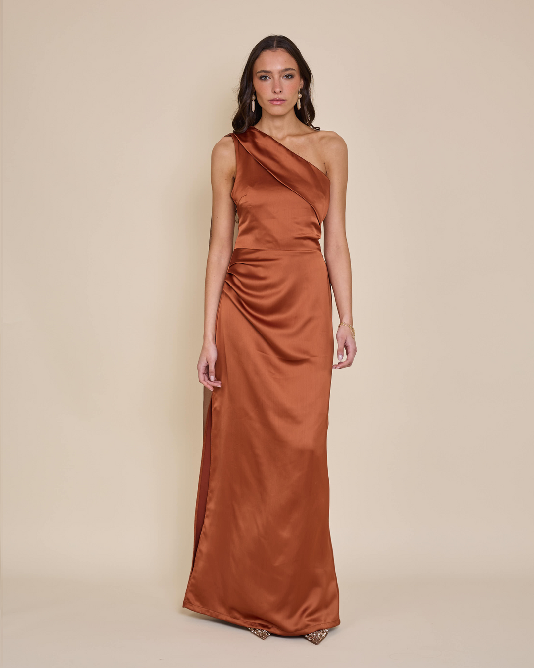 Vestido Mairena Terracota