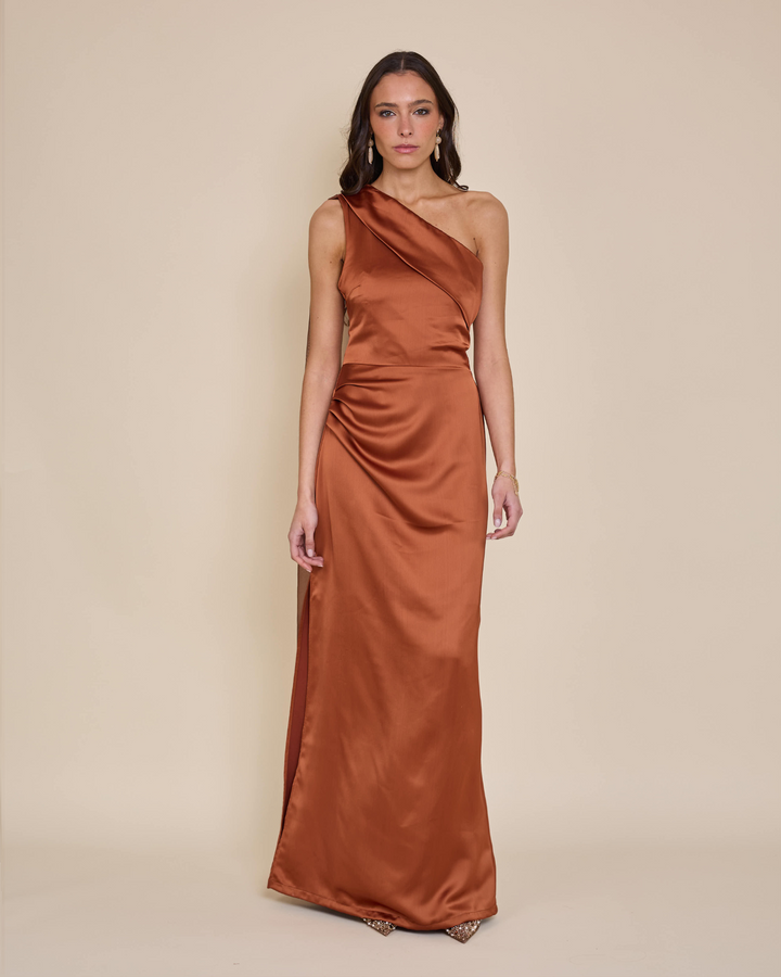 Vestido Mairena Terracota