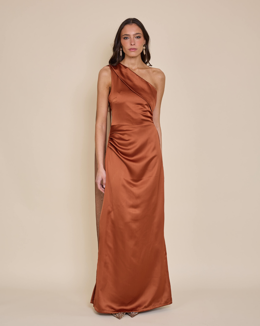 Vestido Mairena Terracota