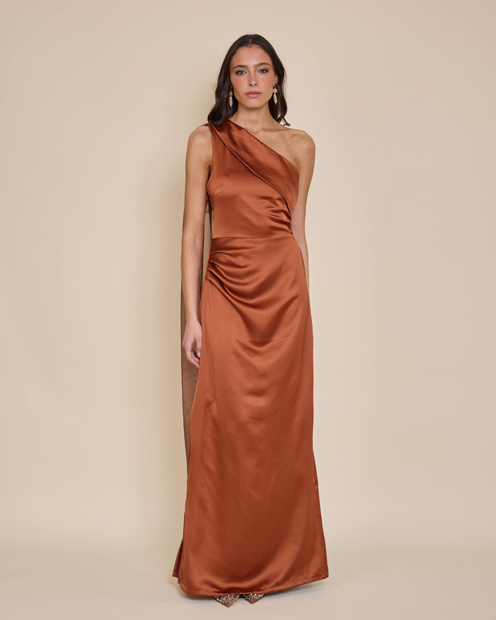 Vestido Mairena Terracota